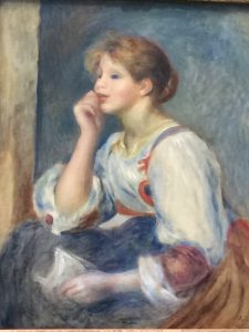L'Orangerie chica pensando