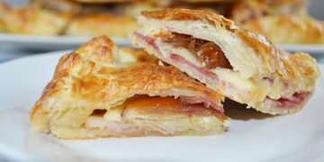empanada rápida de jamón queso y dátiles