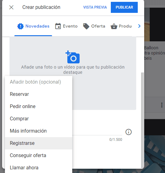 Por qué tu negocio tiene que estar en Google My Business tipo de publicaciones