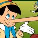 Pinocho miente y le crece la nariz