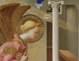 Detalle del ángel de La Anunciación