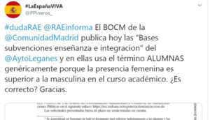 RAE en twitter