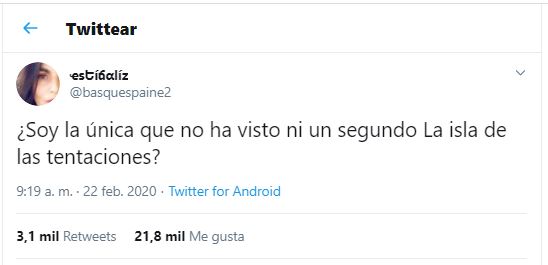 La isla de las tentaciones quien la ha visto