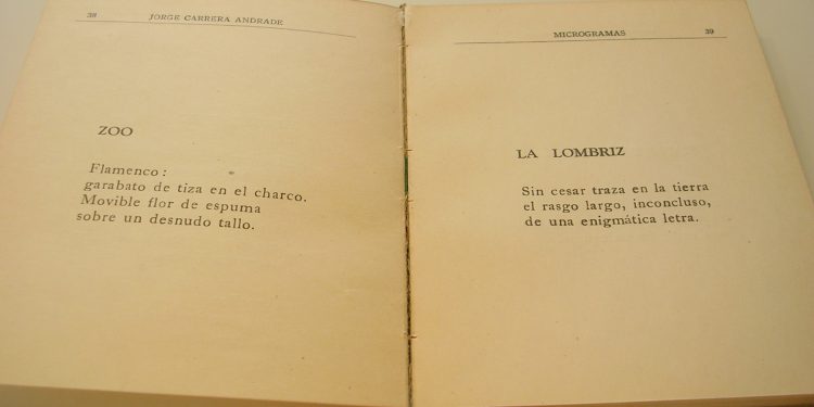 Microgramas Jorge Carrera de Andrade haiku