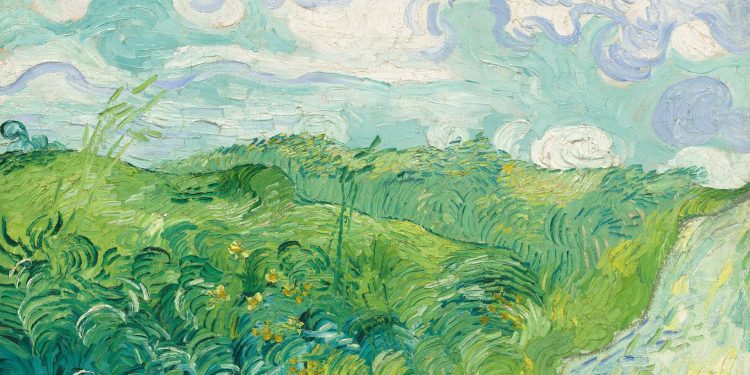 Campos de trigo verde, Auvers de Vincent Van Gogh, 1890. Cortesía de la Galería Nacional de Arte