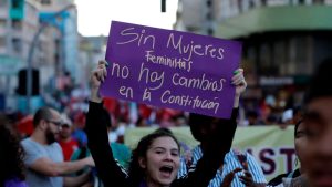 Manifestación feminista por el día de la mujer