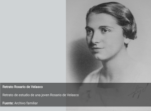 Rosario de Velasco, juventud